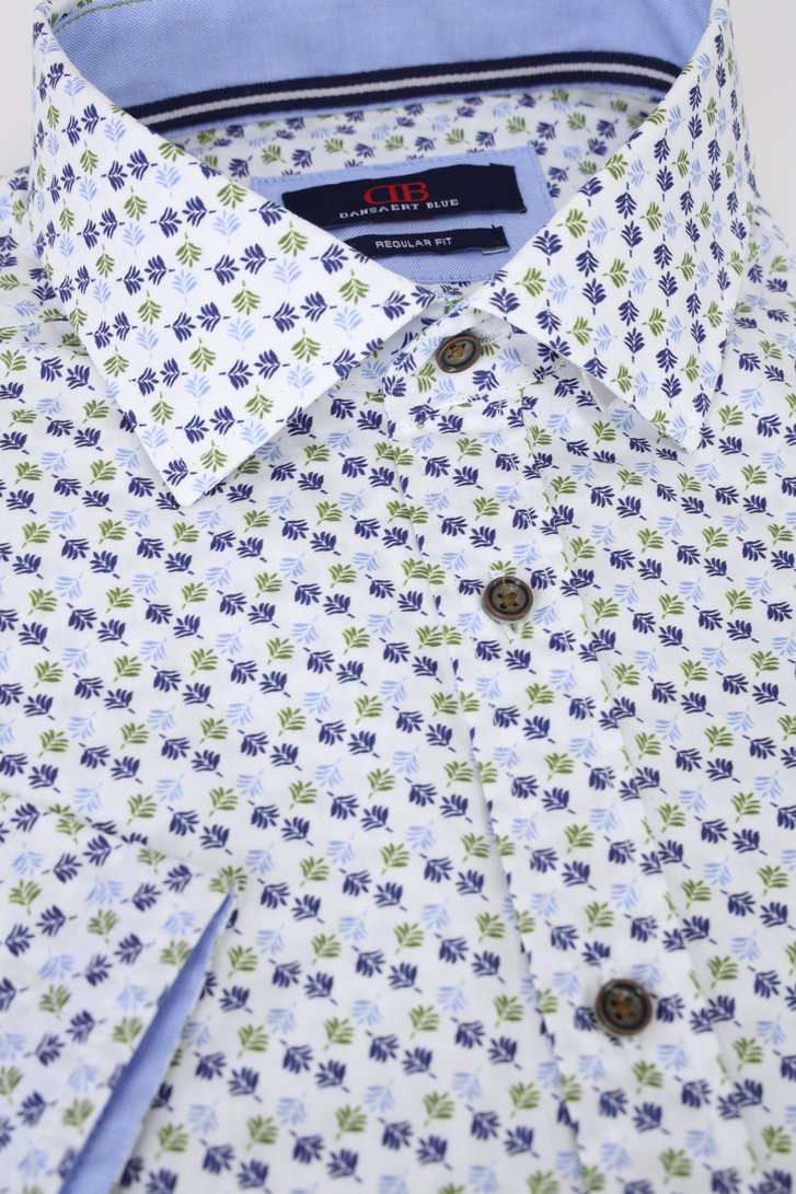 Chemise blanche à imprimé fin - Regular fit de Dansaert Blue pour Hommes