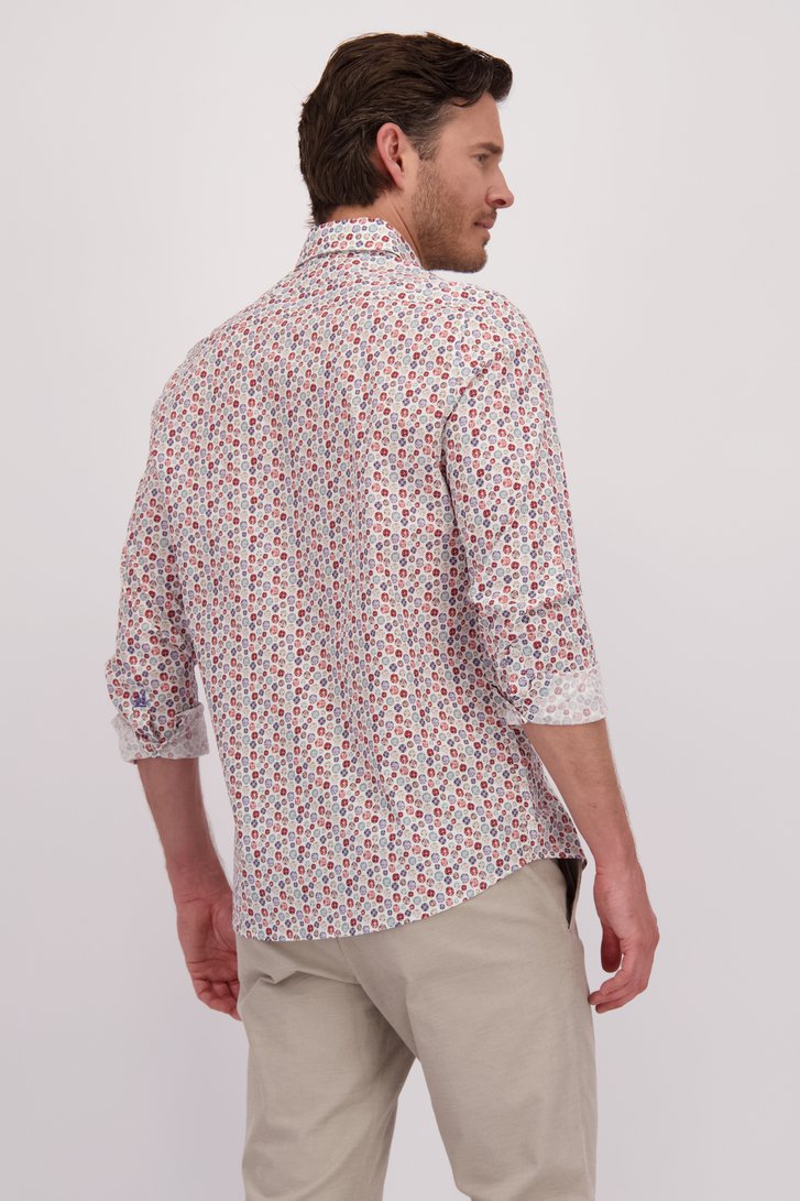 Chemise blanche à imprimé fin - regular fit  de Upper East pour Hommes