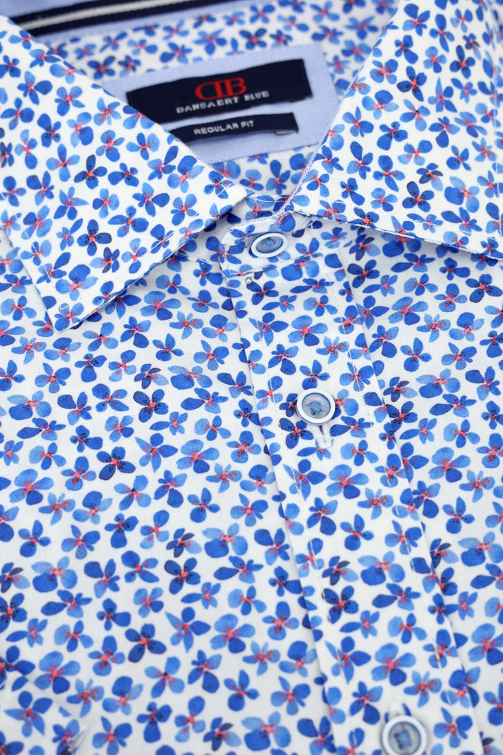 Chemise blanche à imprimé floral - regular fit de Dansaert Blue pour Hommes