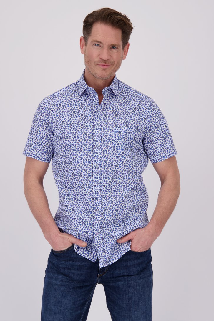 Chemise blanche à imprimé floral - regular fit de Dansaert Blue pour Hommes