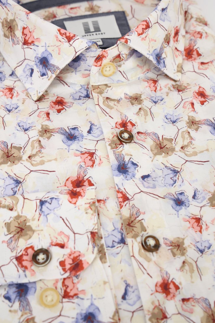 Chemise blanche à imprimé floral - regular fit de Upper East pour Hommes