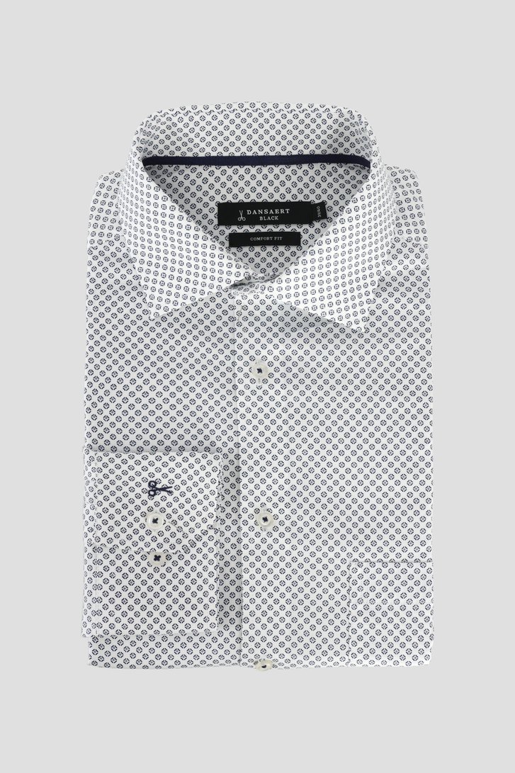 Le devant de Chemise blanche à imprimé vert - Comfort fit de Dansaert Black pour Hommes
