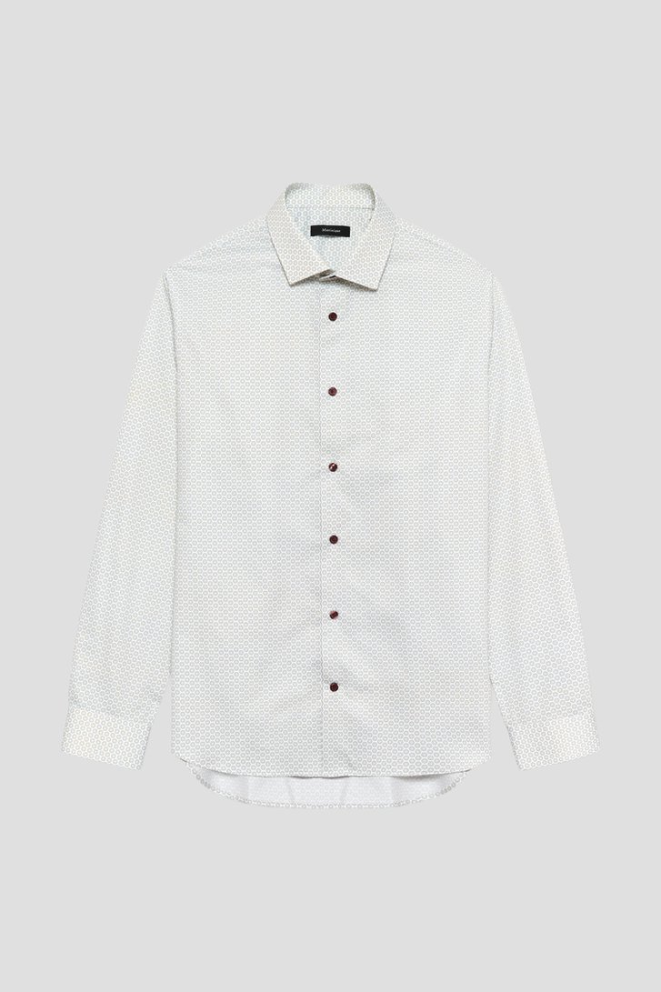 Photo produit 1 de Chemise blanche à imprimé vert - Slim fit de Matinique pour Hommes