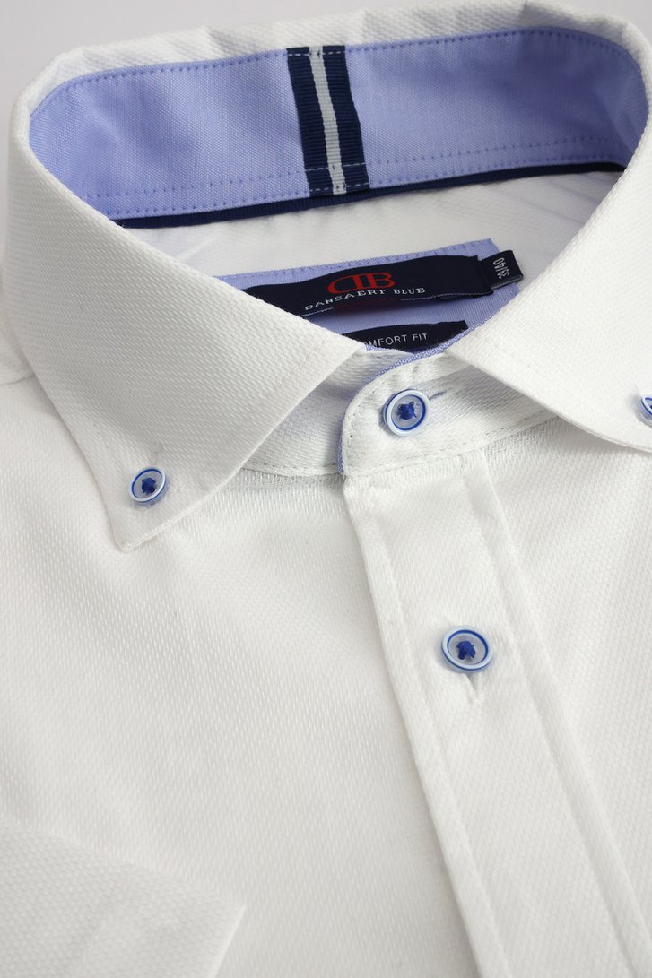 Photo produit 1 de Chemise blanche à manches courtes - Comfort fit de Dansaert Blue pour Hommes