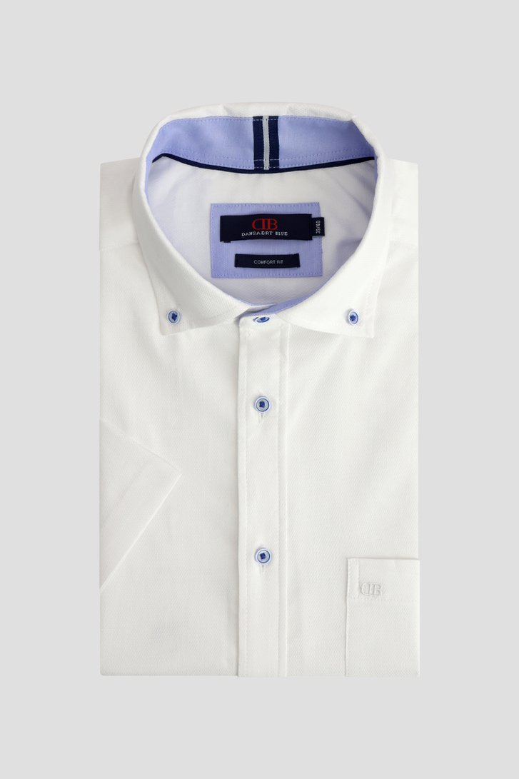 Le devant de Chemise blanche à manches courtes - Comfort fit de Dansaert Blue pour Hommes