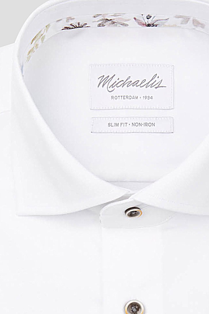 Détail de Chemise blanche à manches longues - Slim fit de Michaelis pour Hommes
