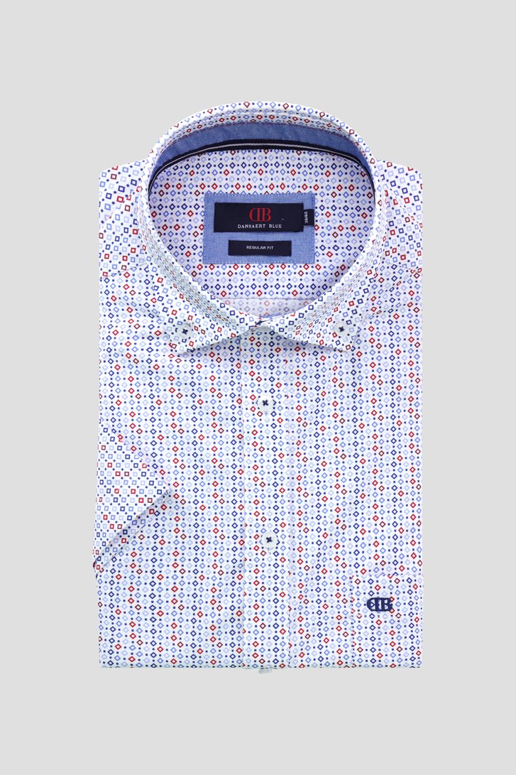 Chemise blanche à motif carreaux - Regular fit de Dansaert Blue pour Hommes