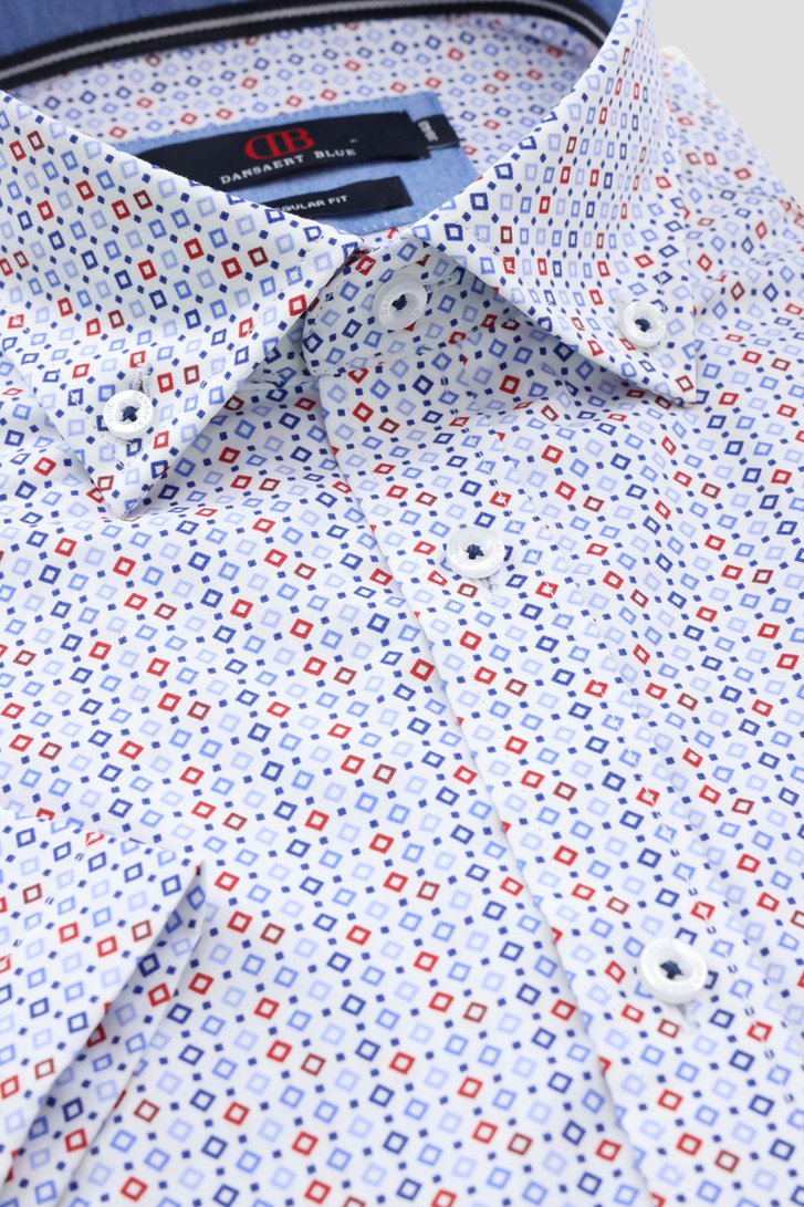 Chemise blanche à motif carreaux - Regular fit de Dansaert Blue pour Hommes