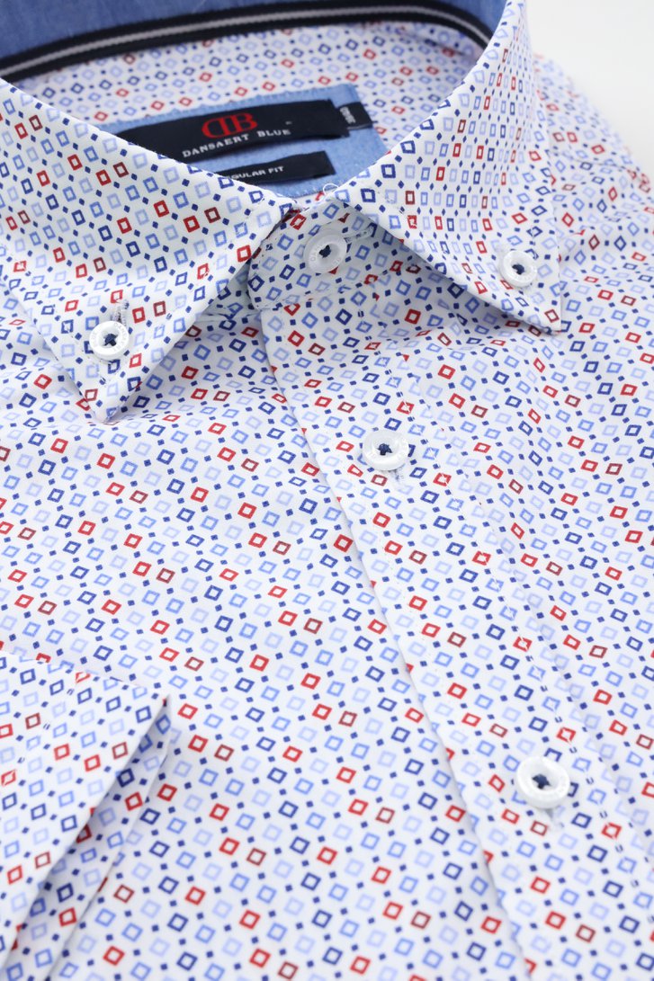 Chemise blanche à motif carreaux - Regular fit de Dansaert Blue pour Hommes