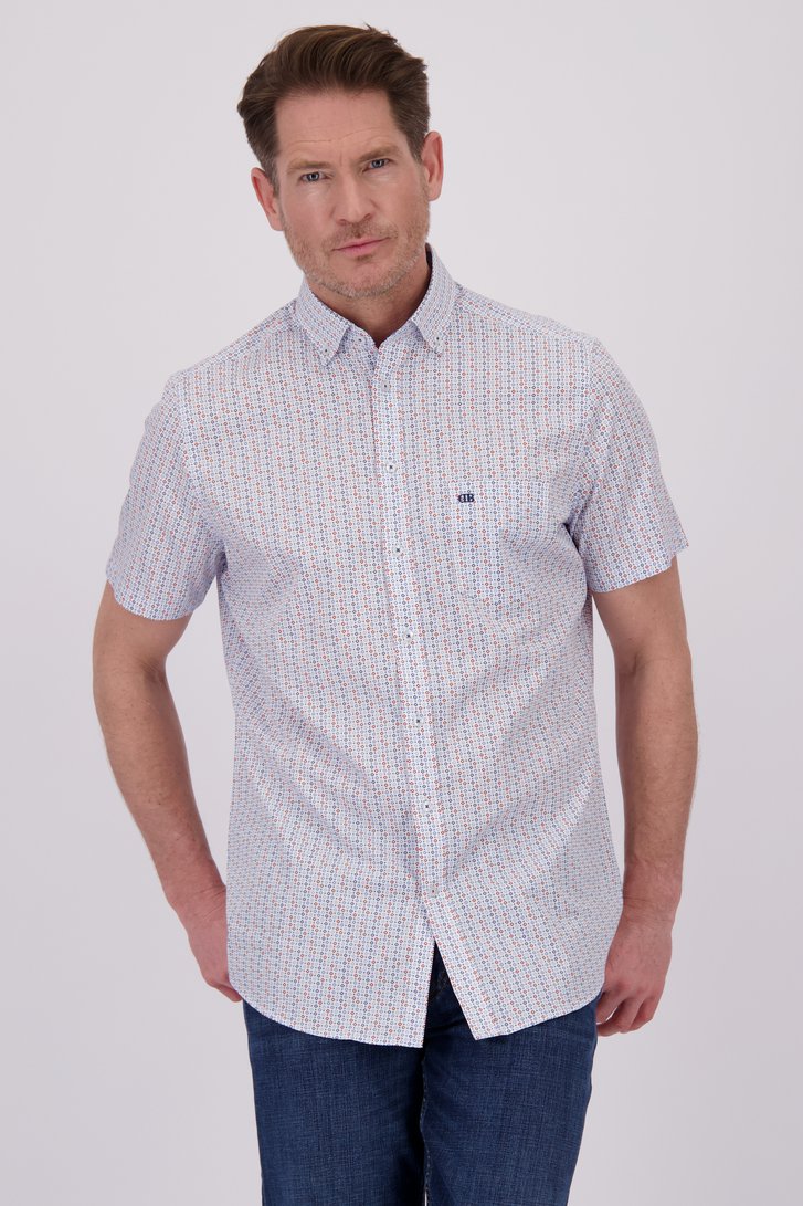 Chemise blanche à motif carreaux - Regular fit de Dansaert Blue pour Hommes