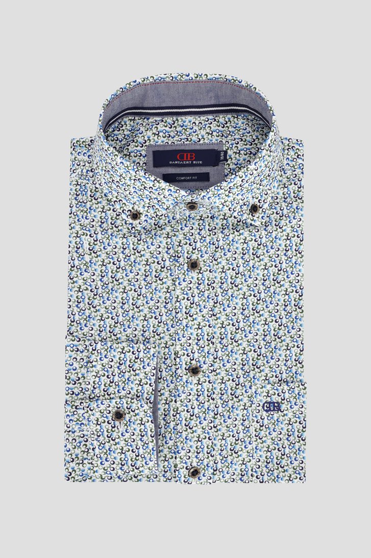Le devant de Chemise blanche à pois - Regular fit de Dansaert Blue pour Hommes
