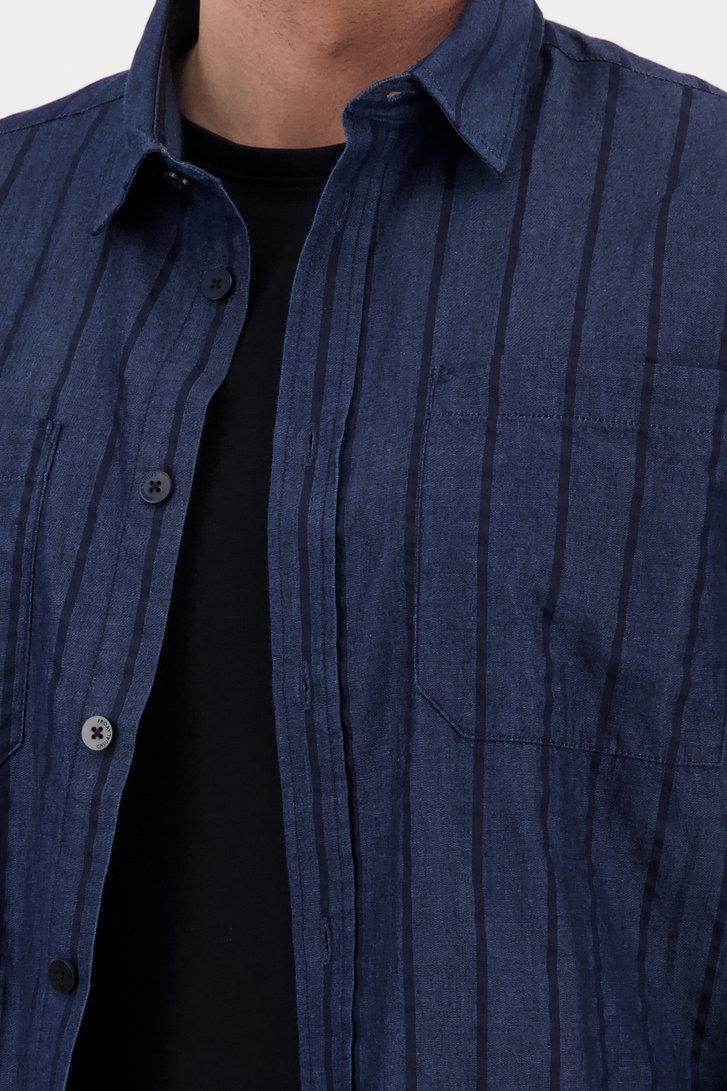 Chemise bleu à rayures - relaxed fit de Casual Friday pour Hommes
