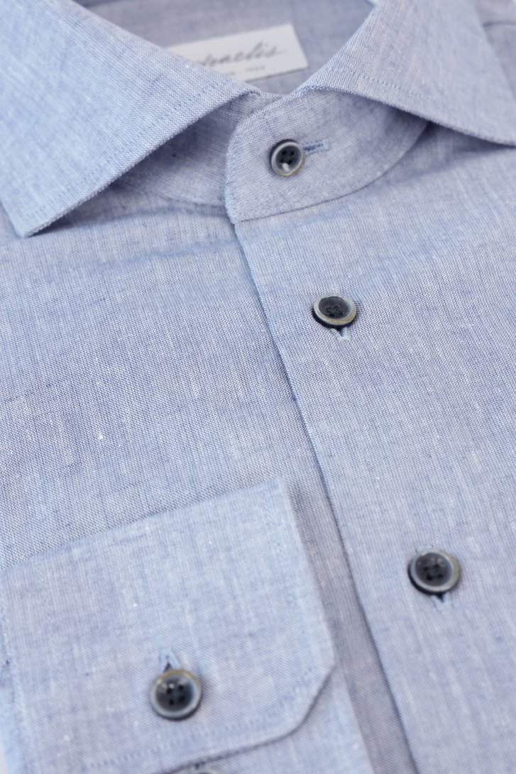 Chemise bleu chiné - Slim fit de Michaelis pour Hommes