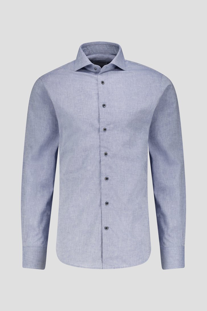 Chemise bleu chiné - Slim fit de Michaelis pour Hommes