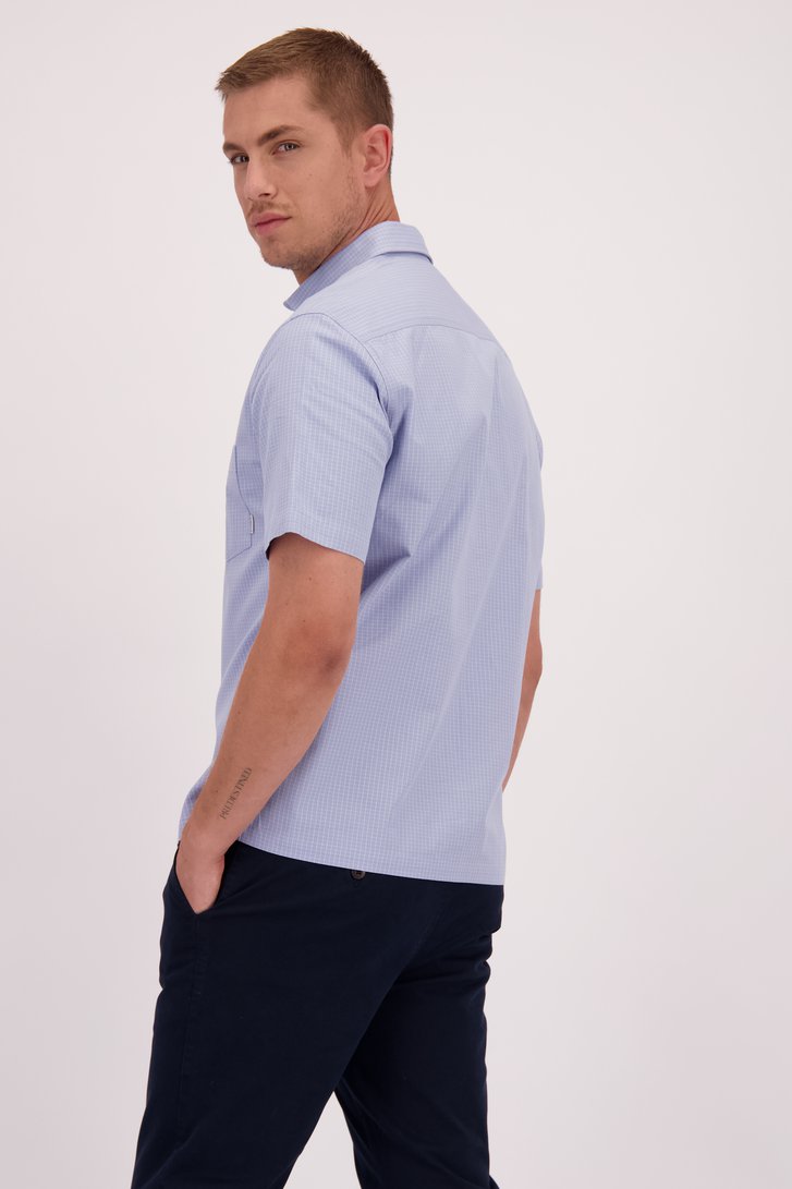 Le dos de Chemise bleu clair à carreaux - regular fit de Casual Five pour Hommes