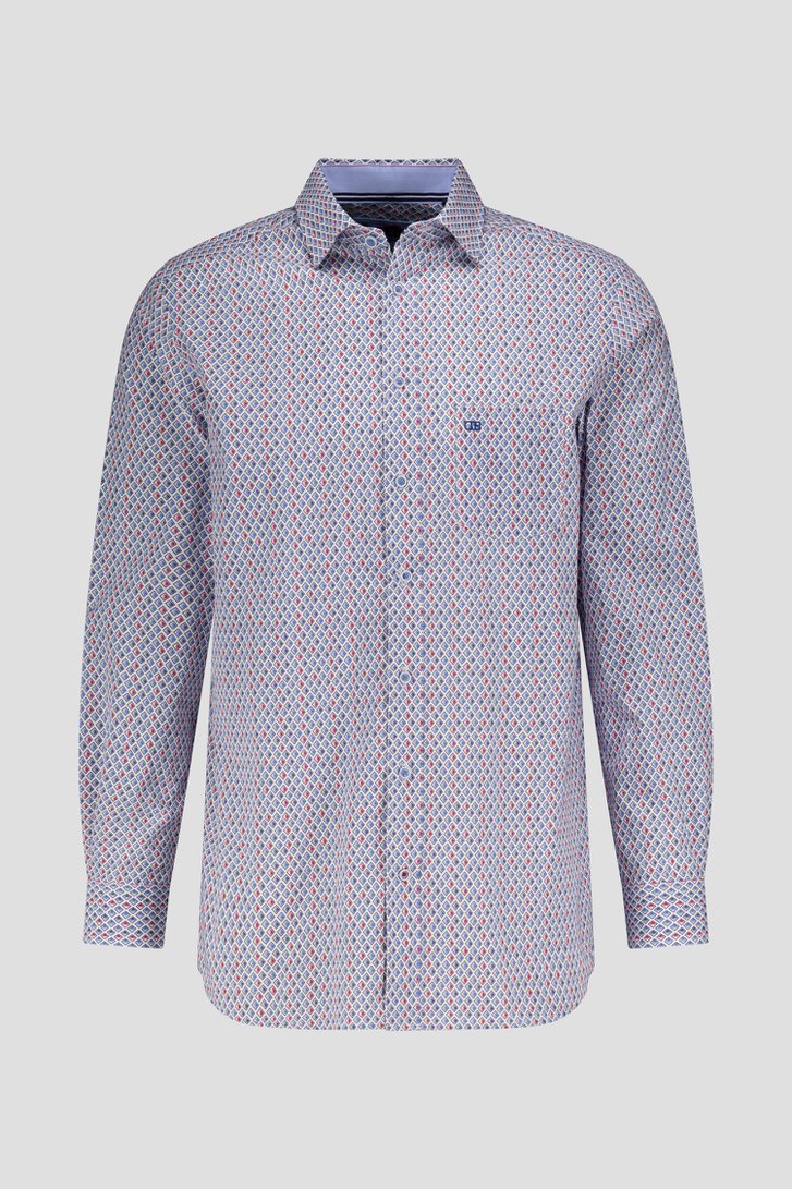 Photo produit 3 de Chemise bleu clair à imprimé - comfort fit de Dansaert Blue pour Hommes