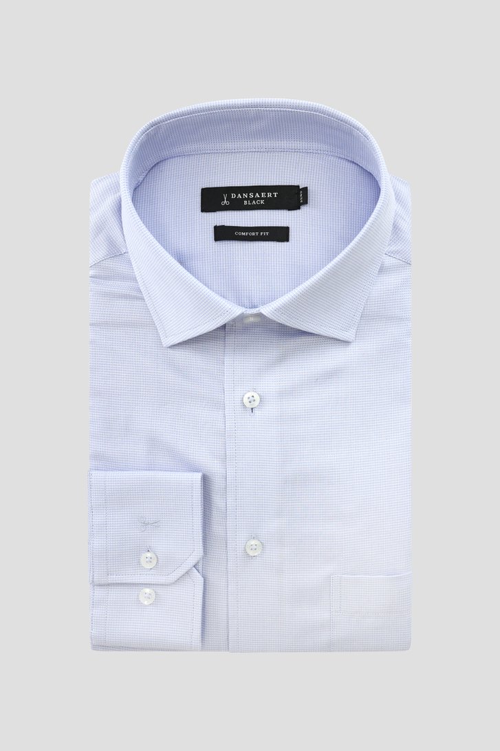 Chemise bleu clair à imprimé fin - comfort fit de Dansaert Black pour Hommes