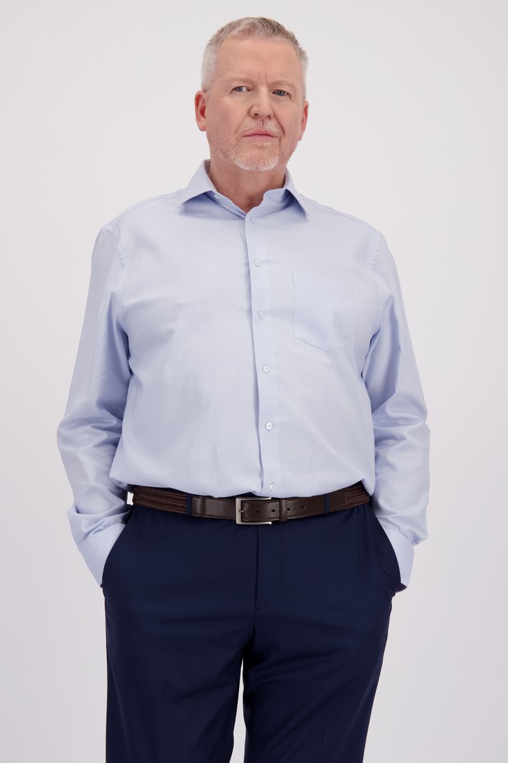 Chemise bleu clair à imprimé fin - comfort fit de Dansaert Black pour Hommes