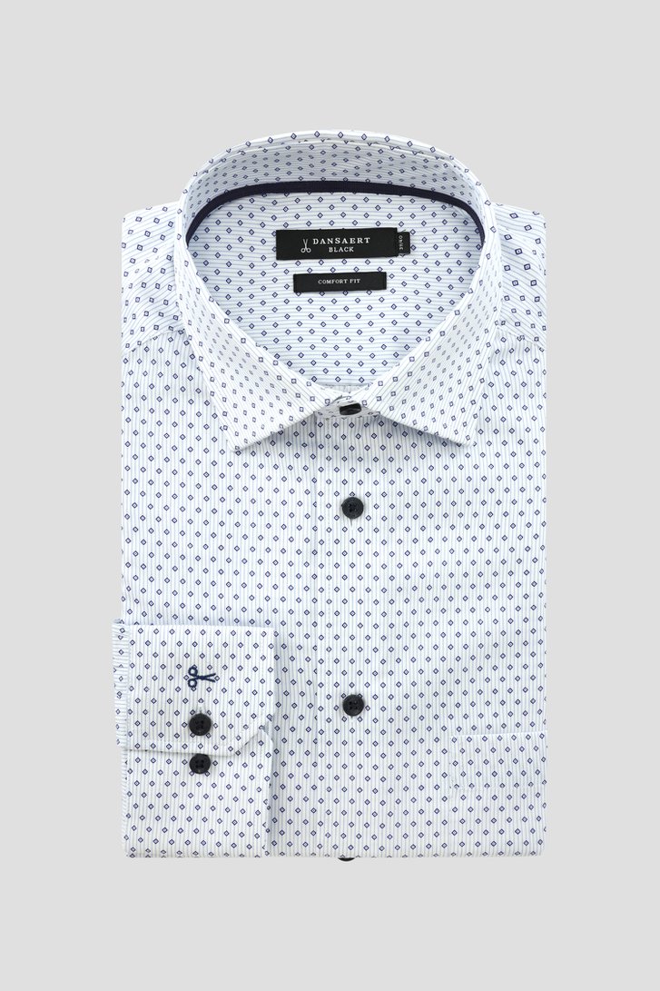 Chemise bleu clair à imprimé fin - comfort fit de Dansaert Black pour Hommes