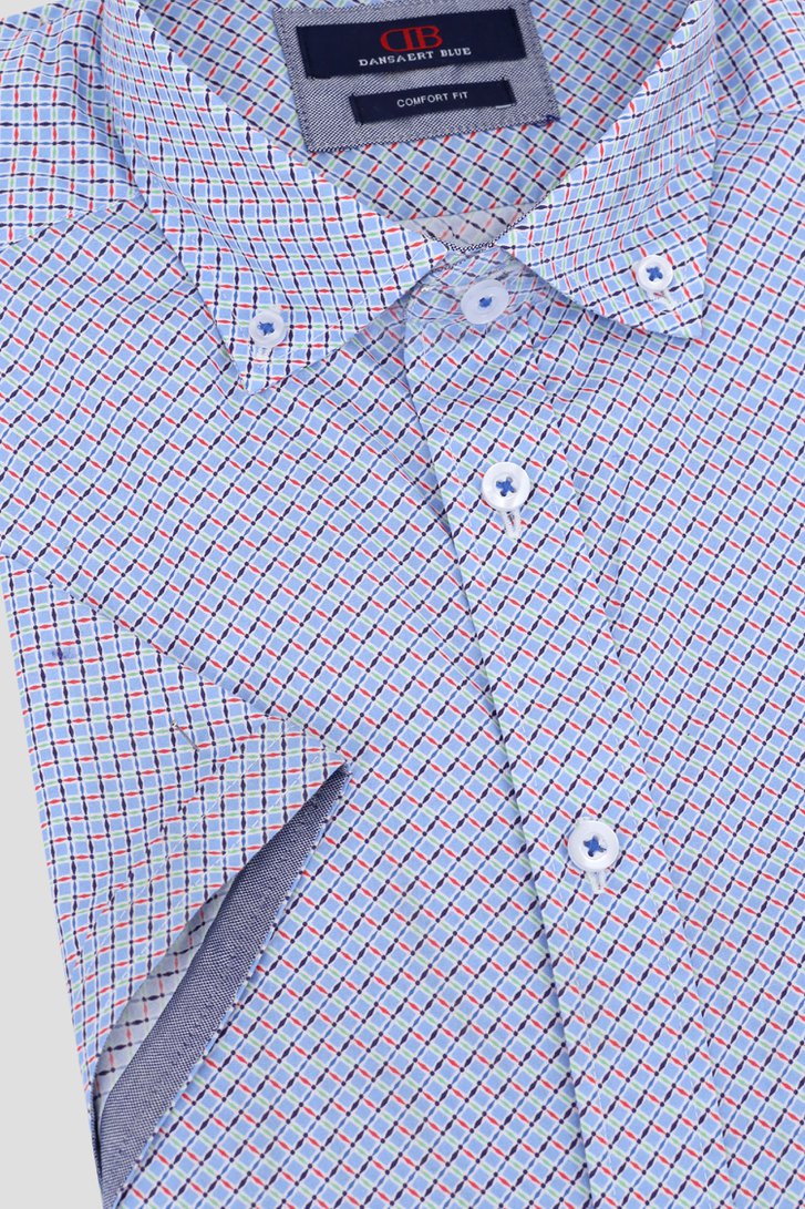 Chemise bleu clair à imprimé fin - Comfort fit de Dansaert Blue pour Hommes
