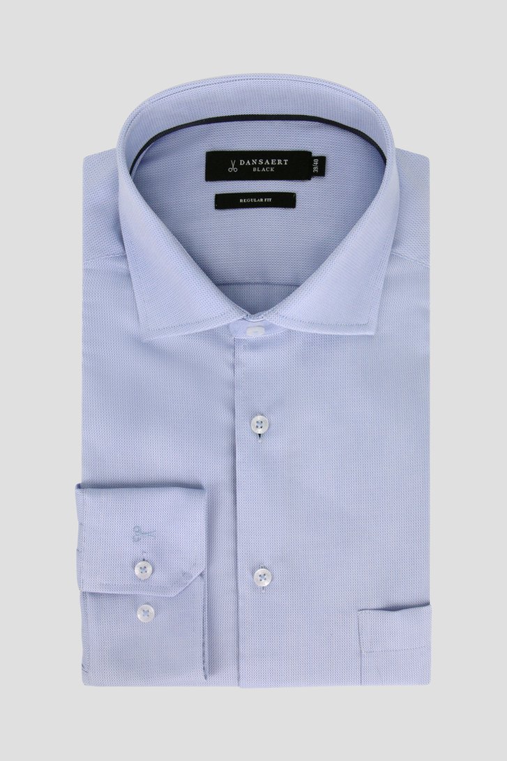 Chemise bleu clair à texture fine - Regular fit de Dansaert Black pour Hommes