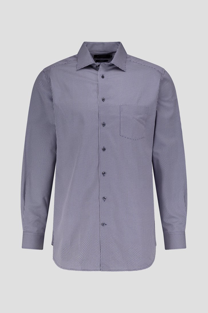 Photo produit 3 de Chemise bleu foncé à imprimé fin - comfort fit  de Dansaert Black pour Hommes