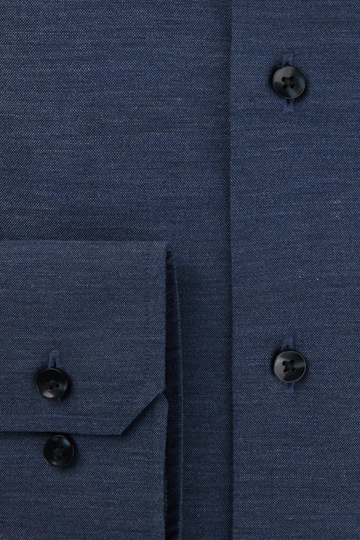 Chemise bleu foncé à l'allure de jean - Slim fit de Michaelis pour Hommes