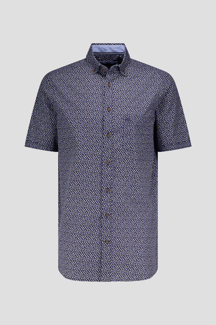 Photo produit 3 de Chemise bleu foncé à pois - comfort fit.  de Dansaert Blue pour Hommes
