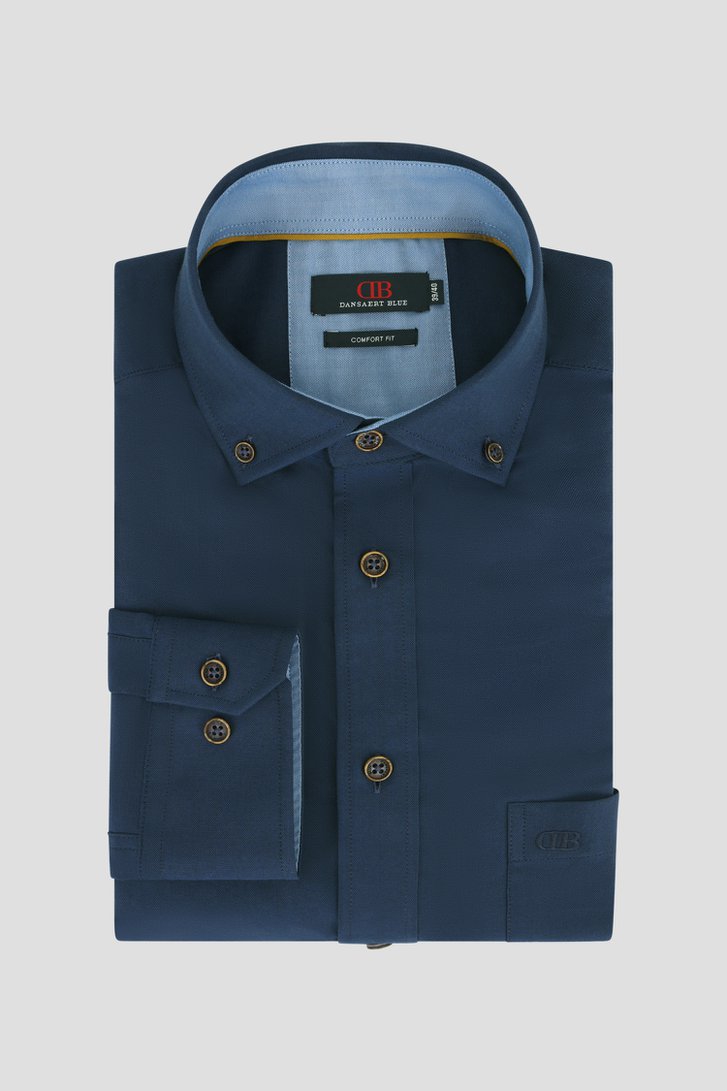 Chemise bleu foncé - Comfort fit  de Dansaert Blue pour Hommes