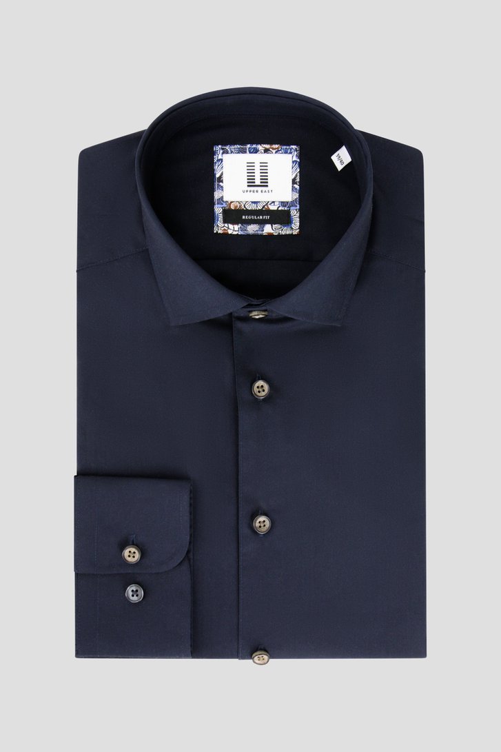 Chemise bleu foncé - Regular fit de Upper East pour Hommes
