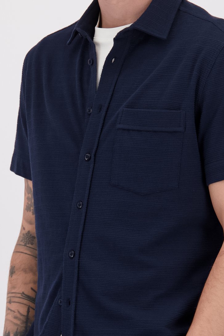 Détail de Chemise bleu structurée - Regular fit de Ravøtt pour Hommes