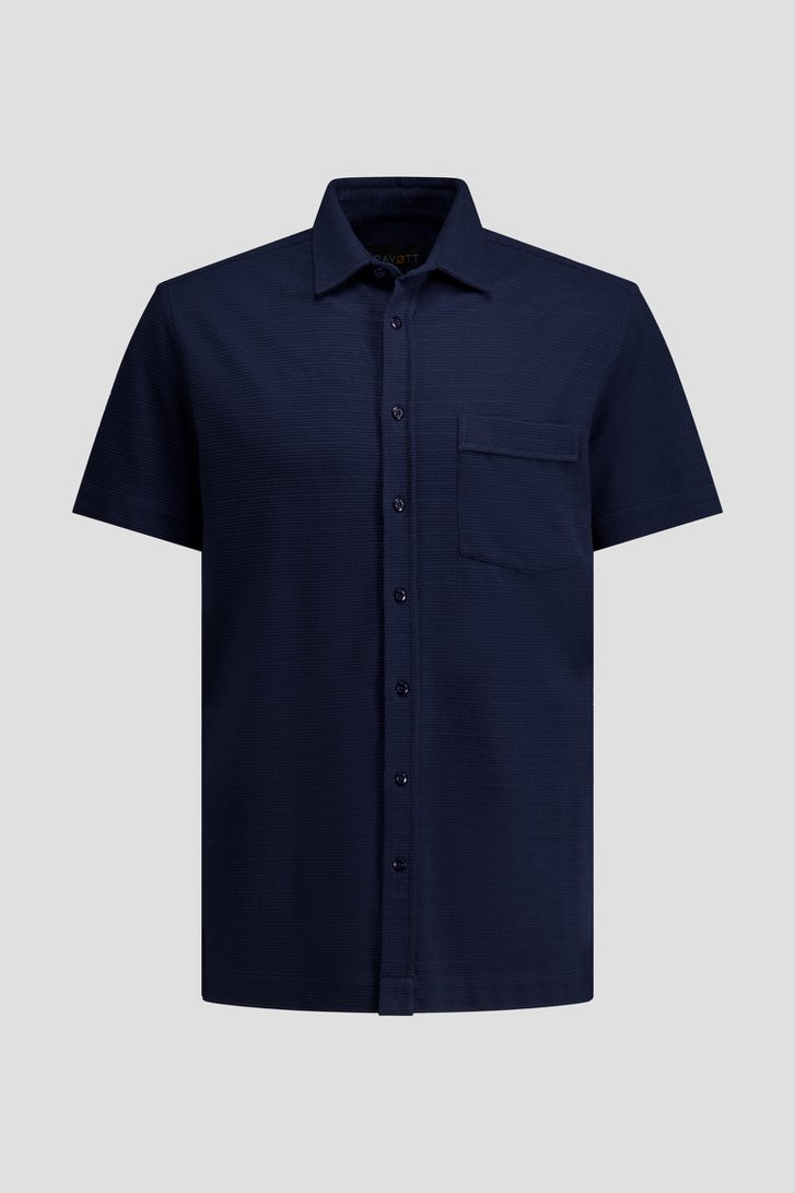 Photo produit 1 de Chemise bleu structurée - Regular fit de Ravøtt pour Hommes