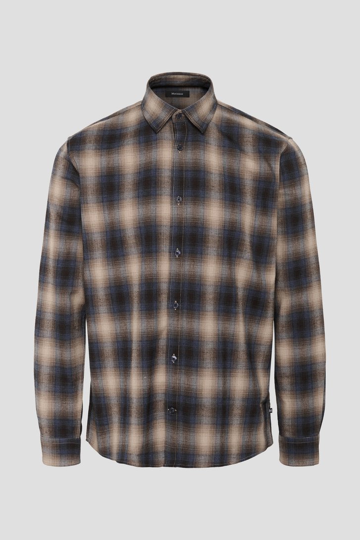 Photo produit 1 de Chemise bleue à carreaux de Matinique pour Hommes