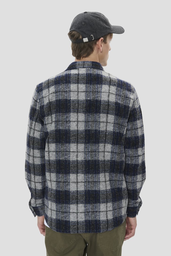 Le dos de Chemise bleue à carreaux – Regular fit de Matinique pour Hommes