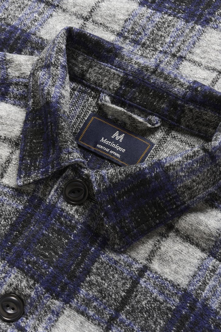 Photo produit 2 de Chemise bleue à carreaux – Regular fit de Matinique pour Hommes