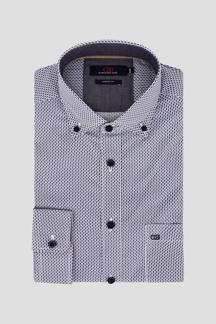 Chemise bleue à motif fin - Comfort fit de Dansaert Blue pour Hommes