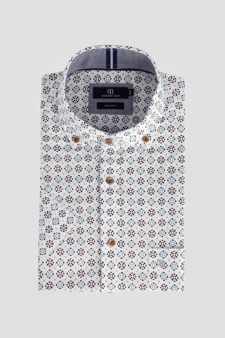Photo produit 1 de Chemise bleue avec motif - Coupe regular de Dansaert Blue pour Hommes
