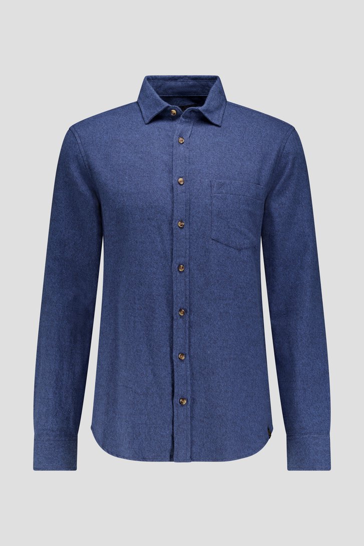 Photo produit 1 de Chemise bleue chinée – Regular fit  de Ravøtt pour Hommes