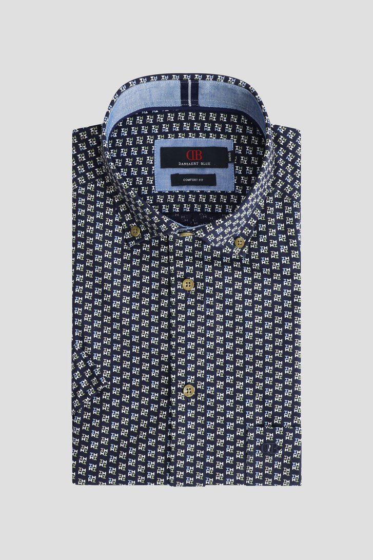 Le devant de Chemise bleue imprimée - Comfort fit de Dansaert Blue pour Hommes