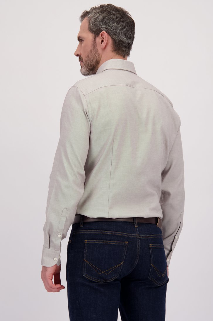 Le dos de Chemise brun clair – Regular fit de Dansaert Black Premium pour Hommes