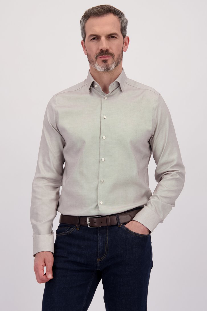 Le devant de Chemise brun clair – Regular fit de Dansaert Black Premium pour Hommes