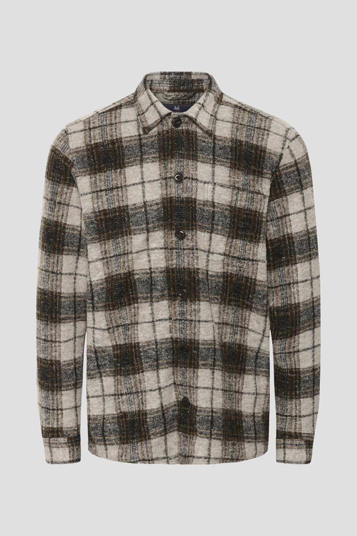 Photo produit 1 de Chemise brune à carreaux – Regular fit de Matinique pour Hommes