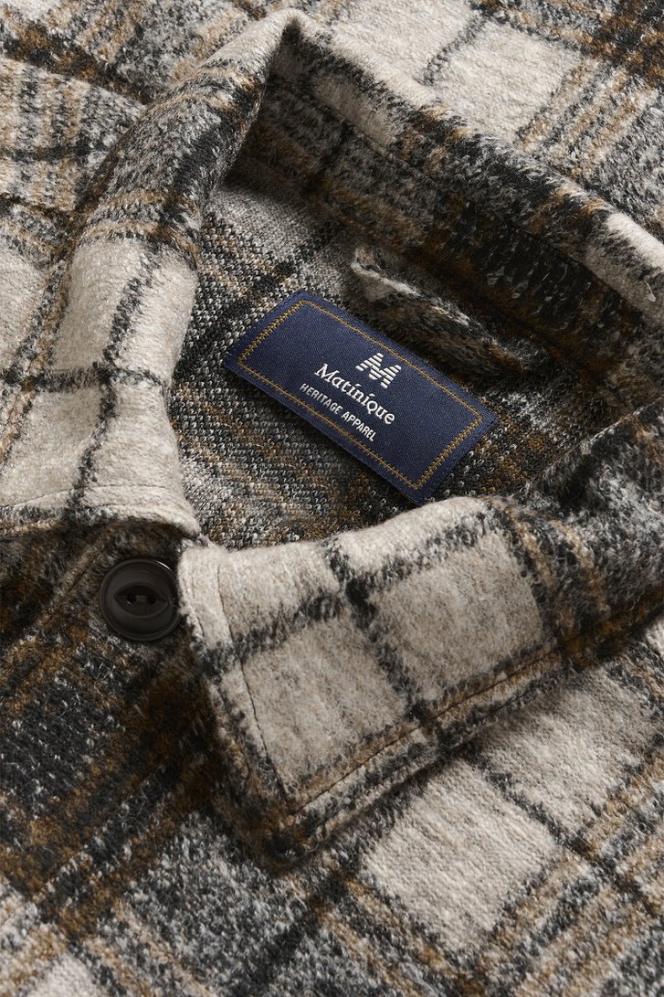 Photo produit 2 de Chemise brune à carreaux – Regular fit de Matinique pour Hommes