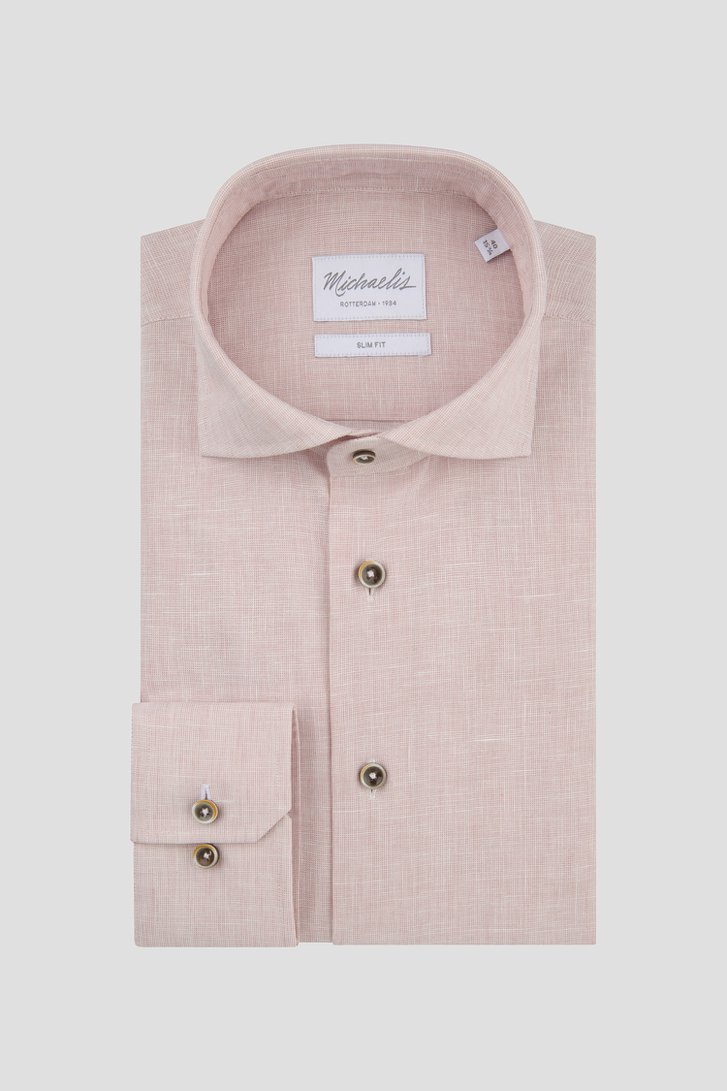 Photo produit 1 de Chemise chinée rose – Slim fit de Michaelis pour Hommes
