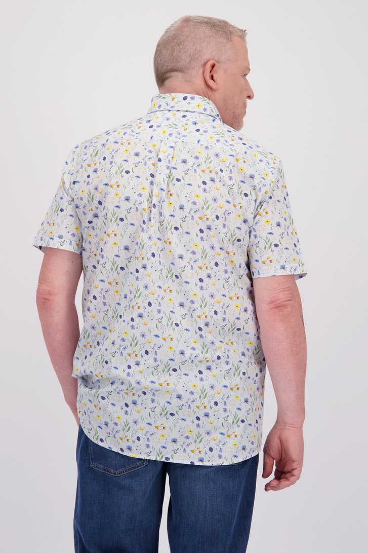Chemise écrue à fleurs - comfort fit de Dansaert Blue pour Hommes