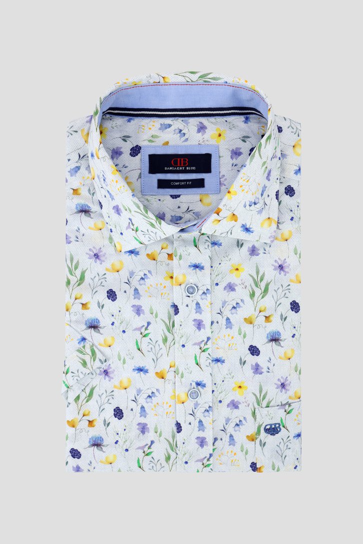Chemise écrue à fleurs - comfort fit de Dansaert Blue pour Hommes
