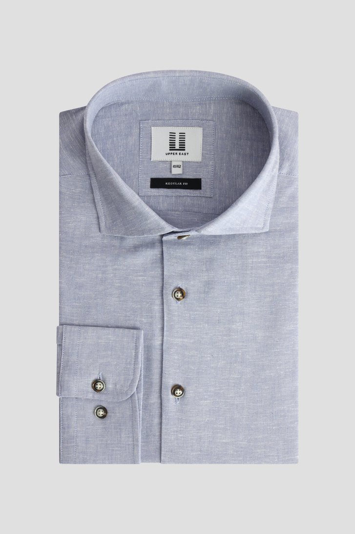 Photo produit 1 de Chemise en lin bleu clair de Upper East pour Hommes