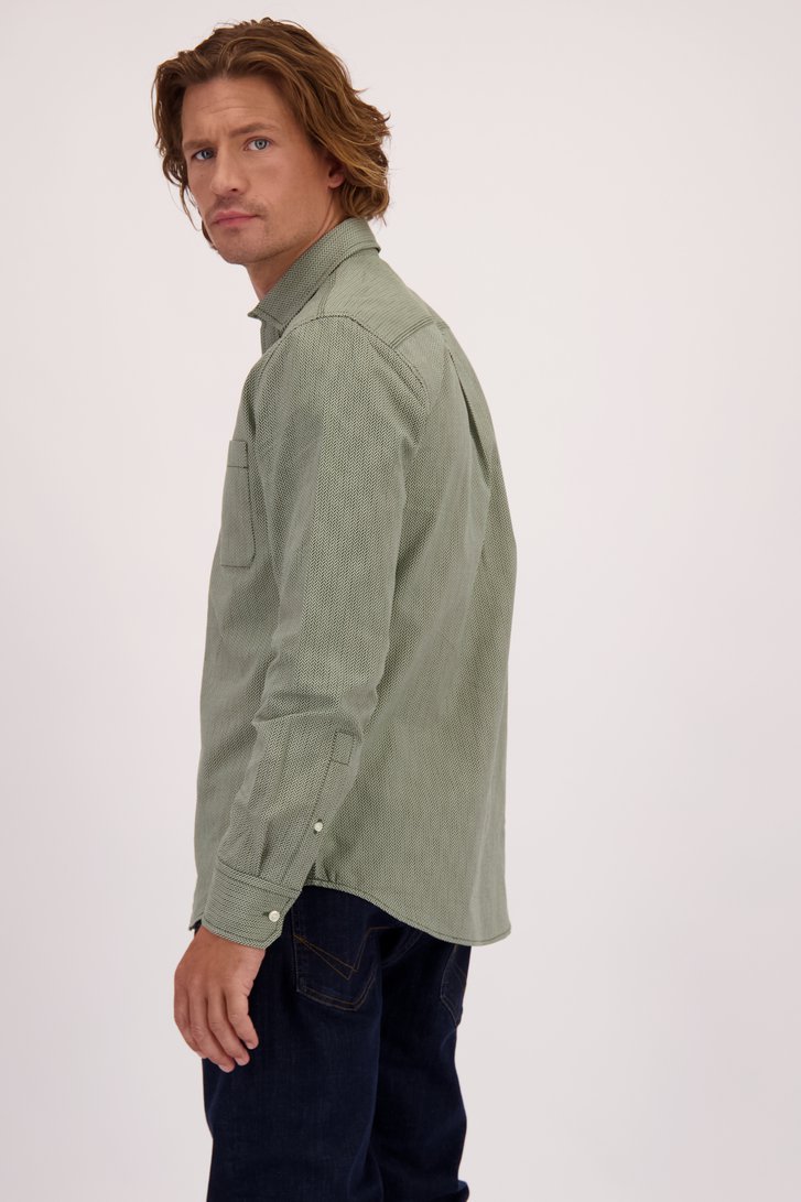 Le dos de Chemise en velours côtelé beige clair de Ravøtt pour Hommes