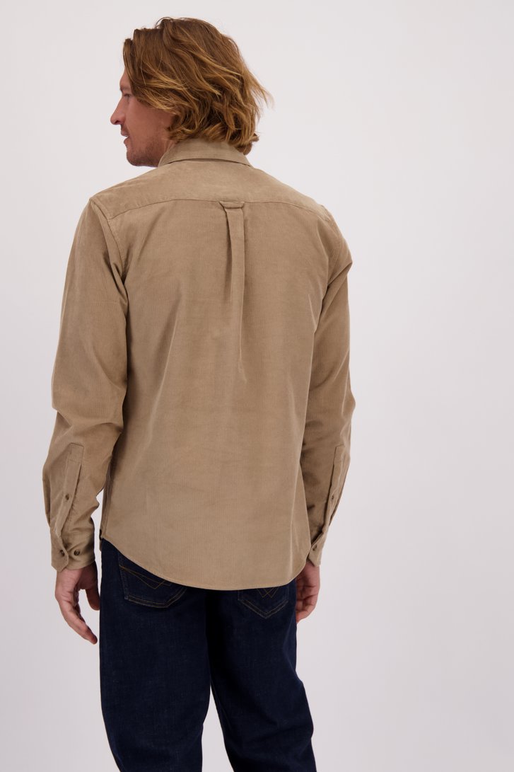 Photo supplémentaire 2 de Chemise en velours côtelé beige clair de Ravøtt pour Hommes