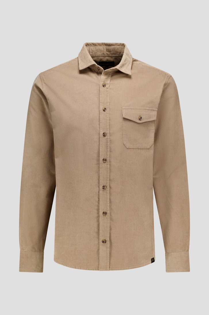Photo produit 1 de Chemise en velours côtelé beige clair de Ravøtt pour Hommes